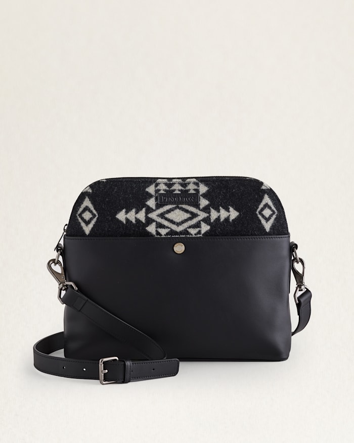 ROCK POINT WOOL/LEATHER CROSSBODY